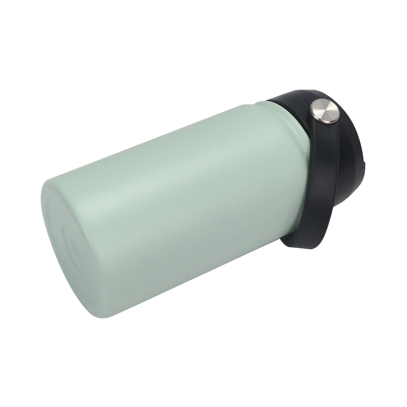 Botella deportiva esmerilada para consumición directa con anillo de transporte de material EVA de 12oz/32oz