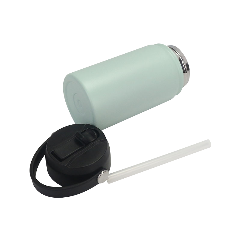 Botella deportiva esmerilada para consumición directa con anillo de transporte de material EVA de 12oz/32oz