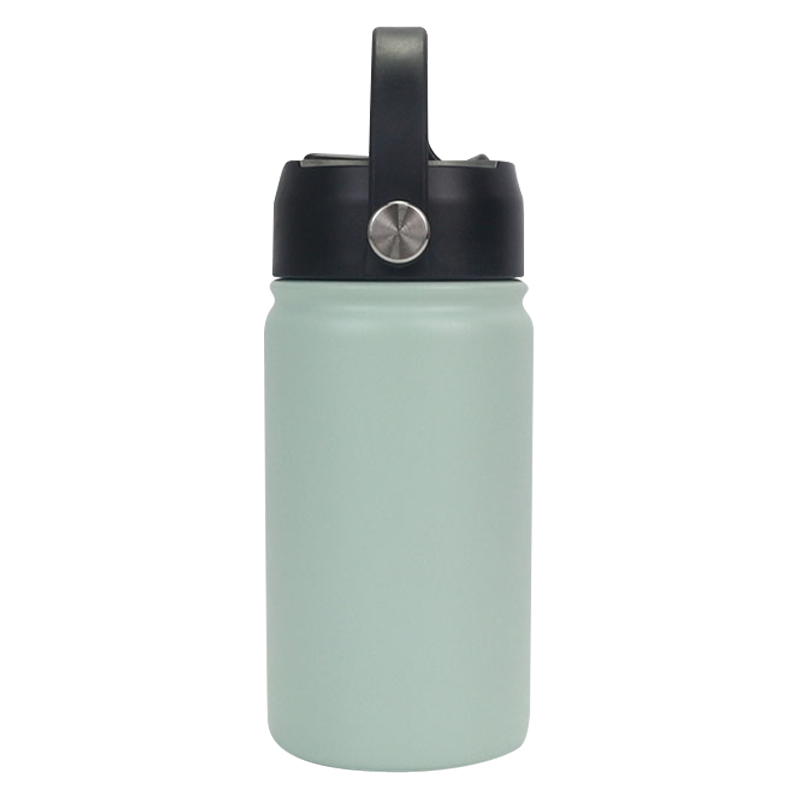 Botella deportiva esmerilada para consumición directa con anillo de transporte de material EVA de 12oz/32oz