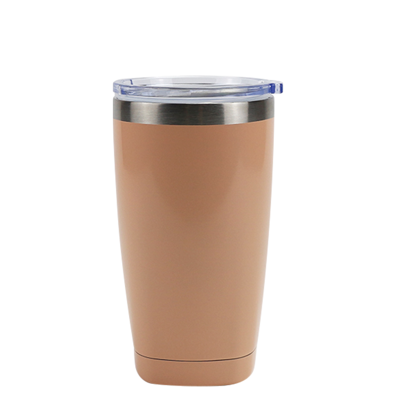 Vaso de coche con tapa deslizante de gran calibre de acero inoxidable 304 con fondo cuadrado de 350 ml