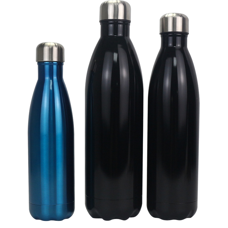 1000ml/750ml/500 ml de múltiples capacidad 304 Botella de cola a prueba de fugas de acero inoxidable