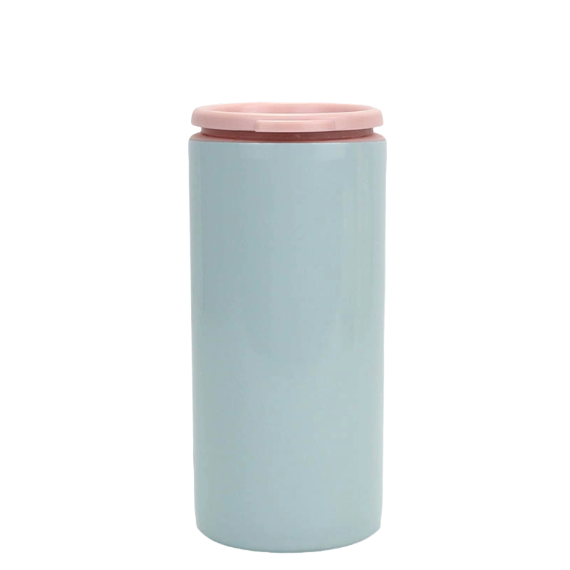Termo de taza recta de cuerpo cilíndrico de 500 ml con bolsa de hielo