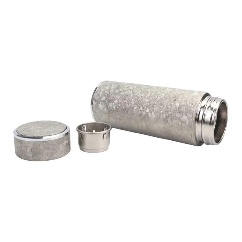 Copa de titanio de cuerpo recto de doble capa de 260 ml